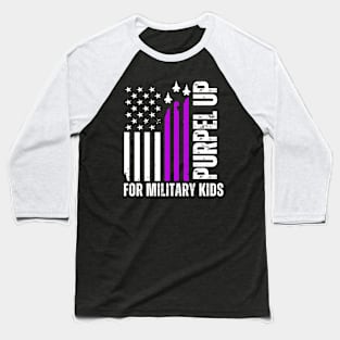 Purple Up For Military Kids Baseball T-Shirt